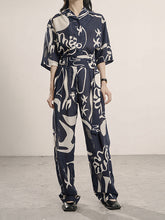 Summer Floral Printed Casual Suit