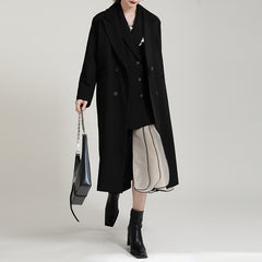 Retro Irregular Contrast Color Skirt