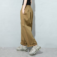 Casual Plus Size Women's Wide-Leg Pants