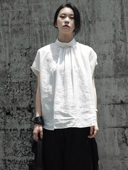 Ruffled Fresh Simple Fiber T-shirt