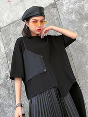 Original Split-Joint Irregularity T-Shirts Tops