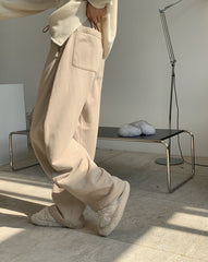 Simple Rope Loose Casual Pants