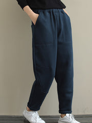 Women Loose Solid Color Casual Pants