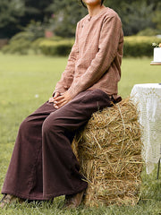 Women Plus Velvet Thick Loose Casual Pants