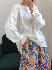 Printed Oil Painting Zipper Skirt