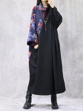 Splicing Collision Color Casual Loose Dress