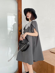 Summer Loose Split-Joint Solid Midi Dress