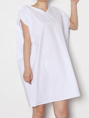 Original Solid Elasticity Waist Dress