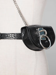 All Match Chain Crossbody Ring Belt Bag