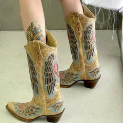 Retro Hand-Carved Women Boots