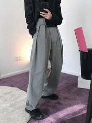 Loose Empire Pleated Radish Pants