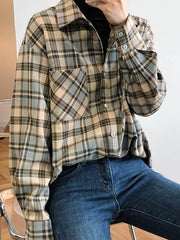 Vintage Plaid Casual Shirt