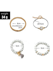 Fashion 4pcs Vintage Aolly Bracelets Accessories