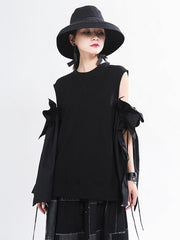 Original Split-Joint Flared Sleeve Shirt Tops