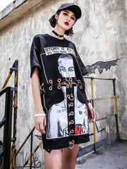 Loose Printed Couple T-Shirt