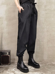 Women Solid Color Slimming Drape Loose Casual Pants