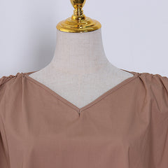 Retro Loose Sleeveless Solid Color Mini Dress