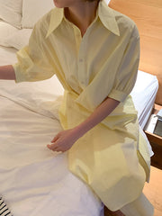 Original Bishop Sleeve Elasticity Shirts Dress