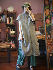 National Linen Original Button Dress