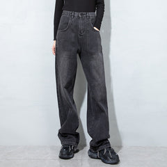 Solid Color Casual Jeans