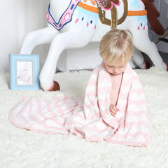 Baby Printed Crochet Knit Blankets