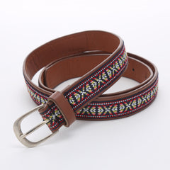 Women All Match Printed Decorative Belt