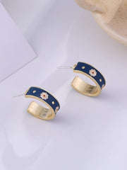 Vintage Elegance Daisy Printed Earrings