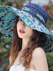 Retro Painted Totem Fisherman's Hats