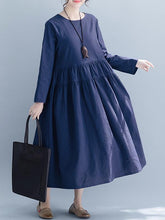 Casual Cotton Simple Long Dress