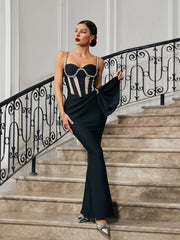 Aroa Crystal Mermaid Bandage Dress