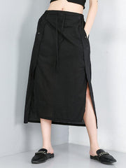 Split-side Asymmetric Skirt