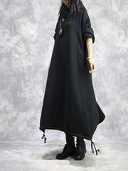 Casual Fashion Irregular Solid Color Dress