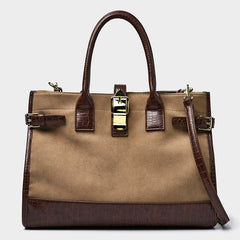 Retro Large Capacity Messenger Handbag Dual-Use