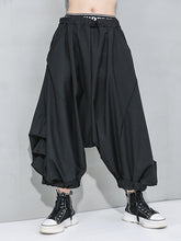 Elastic Waist Stitching Harem Pants