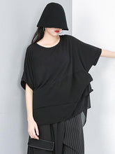 Loose Irregular Chiffon T-shirt