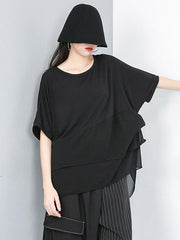 Loose Irregular Chiffon T-shirt