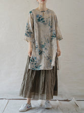 Original Half Sleeves Printed Long Blouse