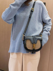 Chic Plaid Split-Joint Small Bags