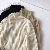 Simple Splicing Grain Leisure Sweater