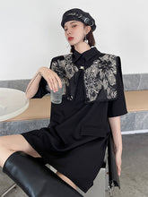 Retro Dress With Shawl Two-Piece Suit