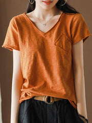Simple Pure Color T-shirt