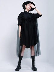 Urban Detachable Yarn Shirt Dress