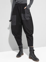 Personality Buttoned Loose Thin Harem Pants