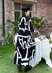 Striped Printed Loose Maxi Dress