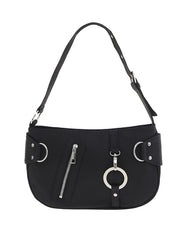 One Shoulder Chain Ring Handbag