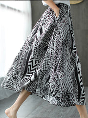 Summer Printed Casual Loose Skirt