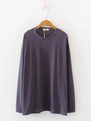 Loose Solid Candy Color Sports Tee