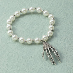 Exaggerated Ghost Claw Pendant Bracelet