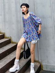 Original Bishop Sleeve Floral T-Shirts Tops