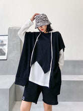 Women Sleeveless Sweater Shorts Two-Piece Suit